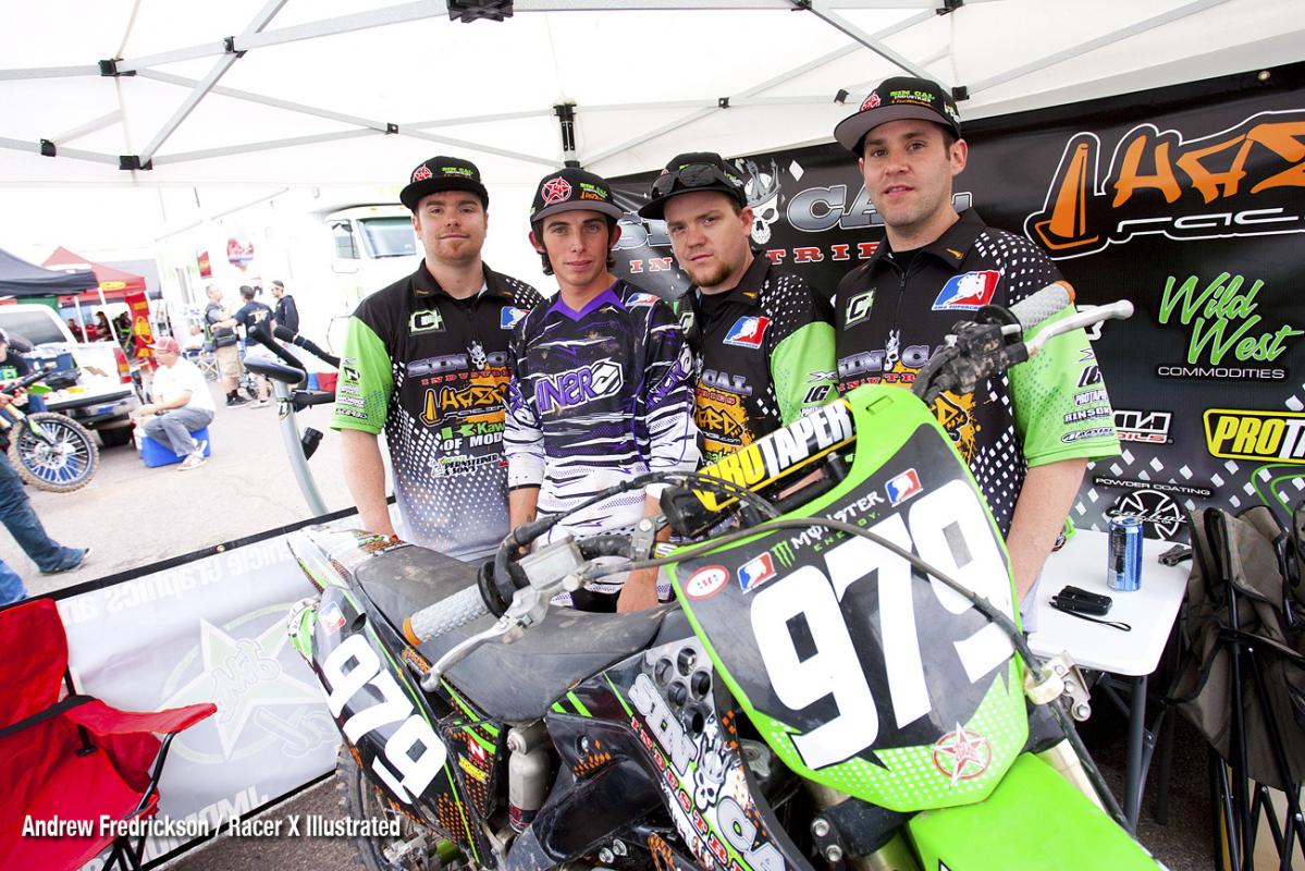 Jonathan Withrow and pit crew.