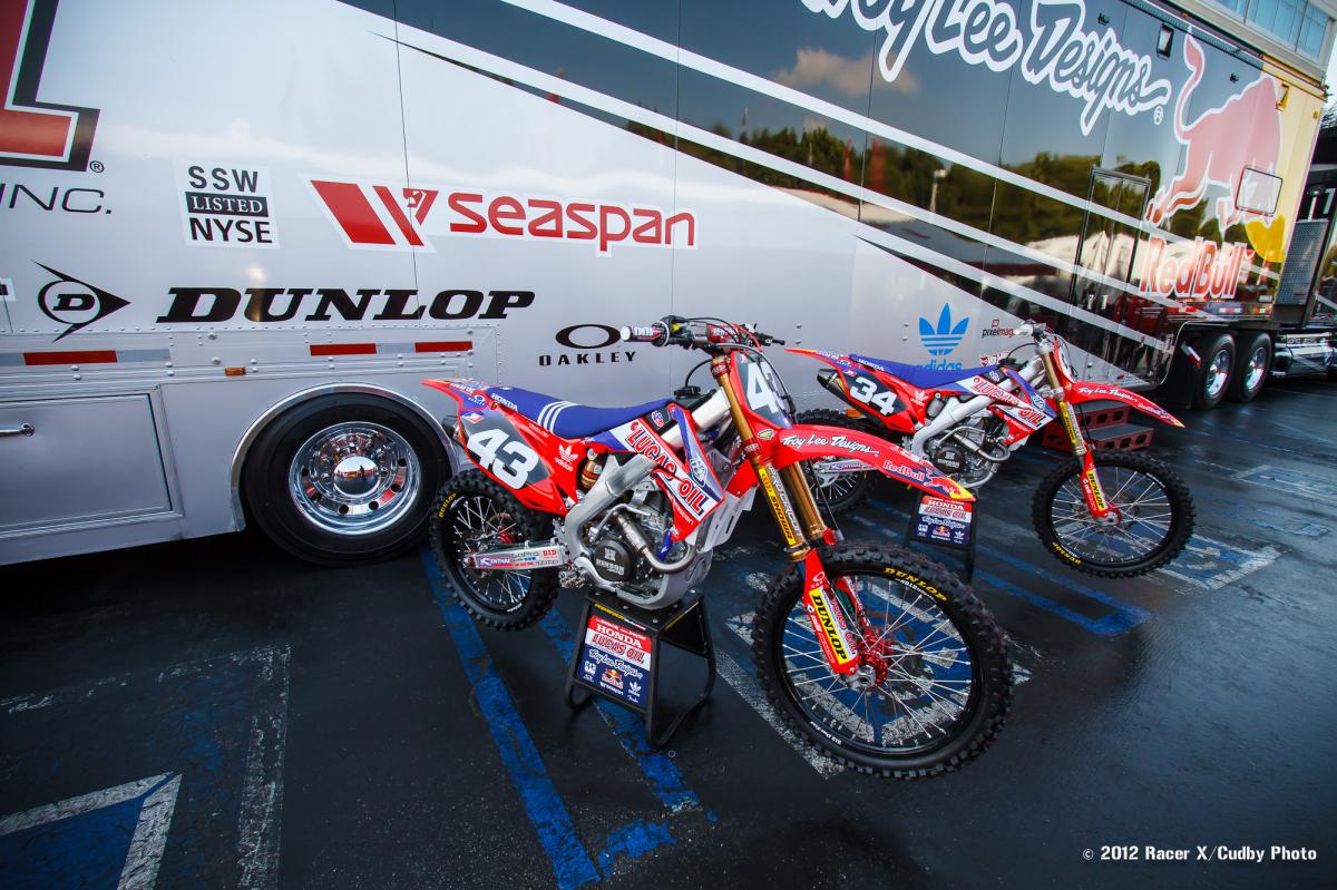 Troy Lee bikes on display