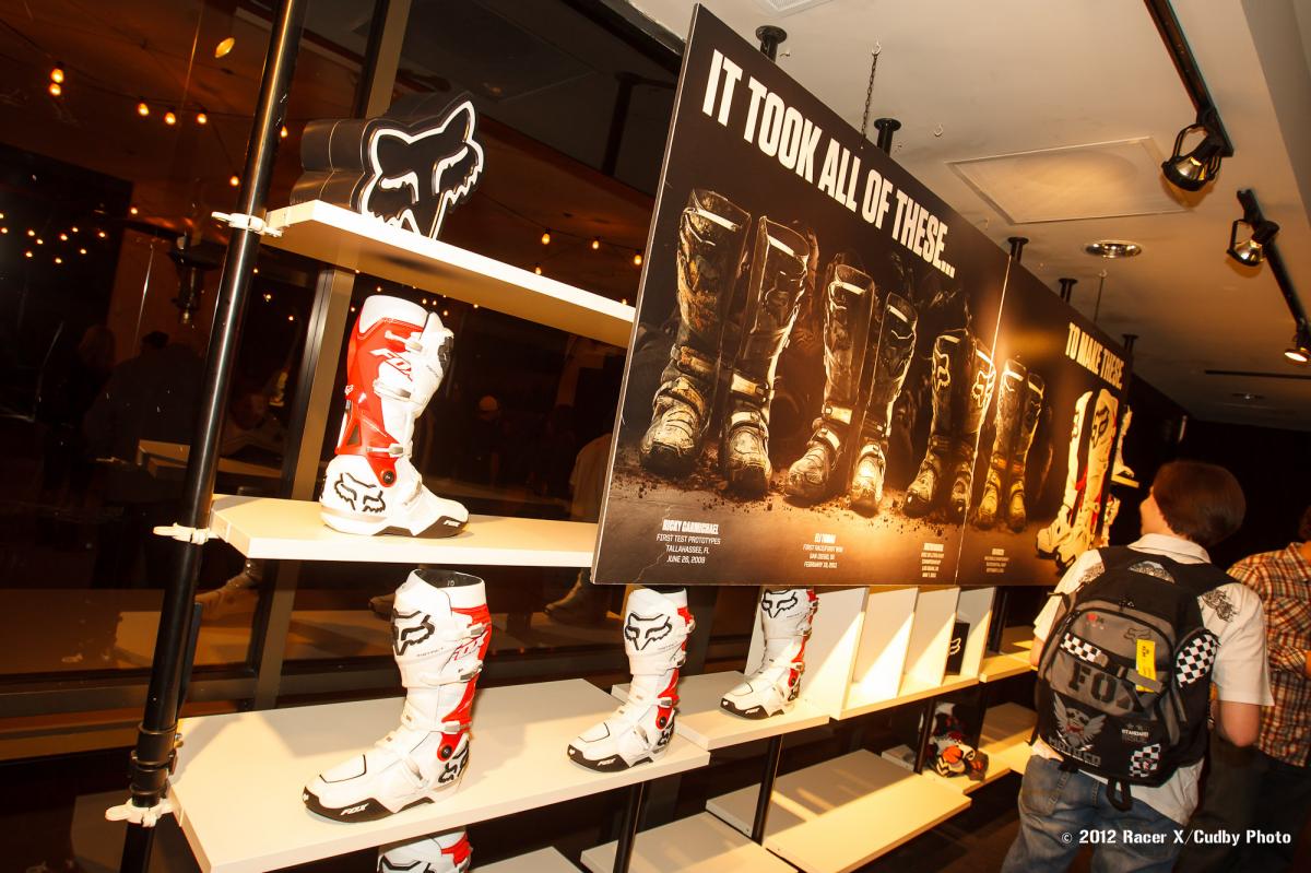 The Instinct boots on display