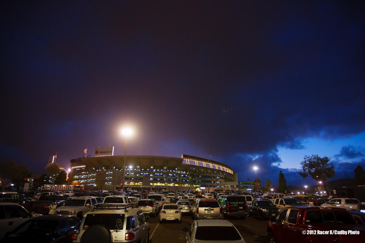 Dark clouds before the race
