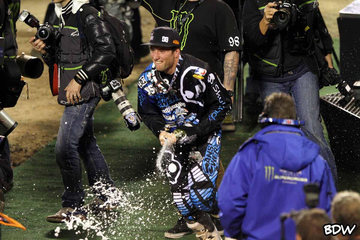 Matt Moss celebrates his first career podium // BrownDogWilson