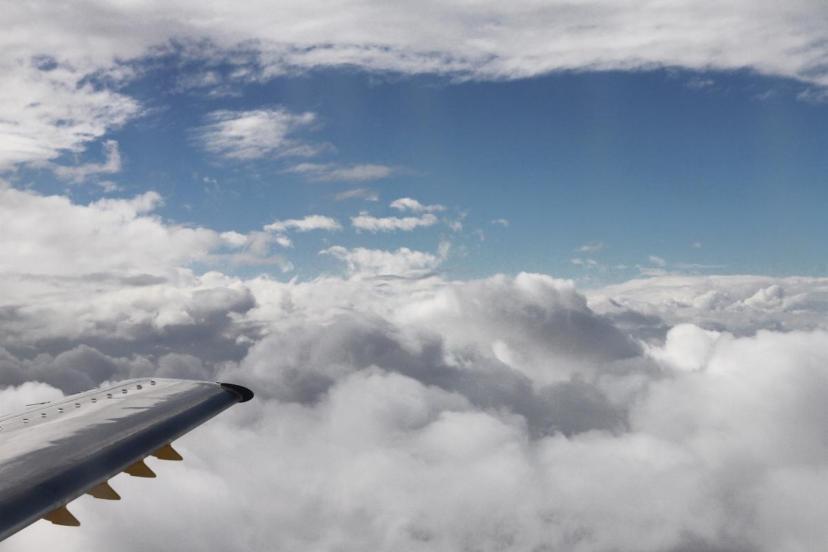 The weather was nice 20,000 feet above Dallas