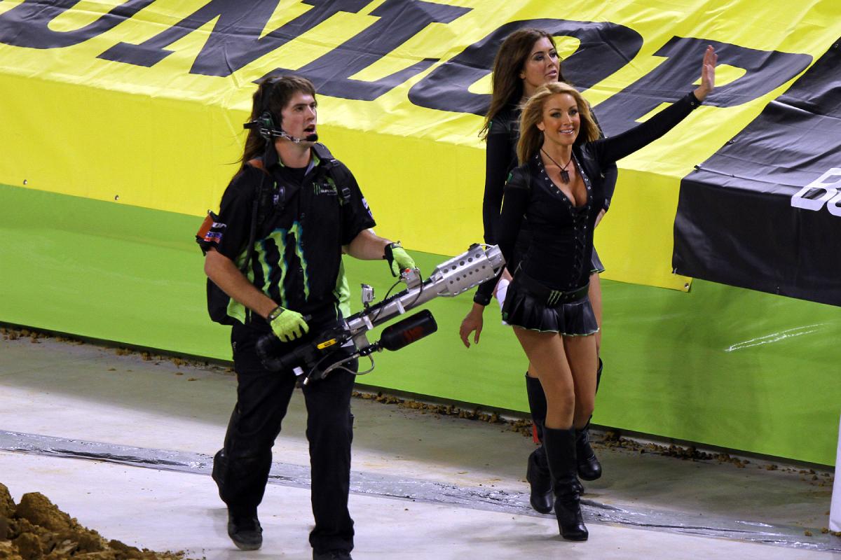 Monster taking shots at the fans