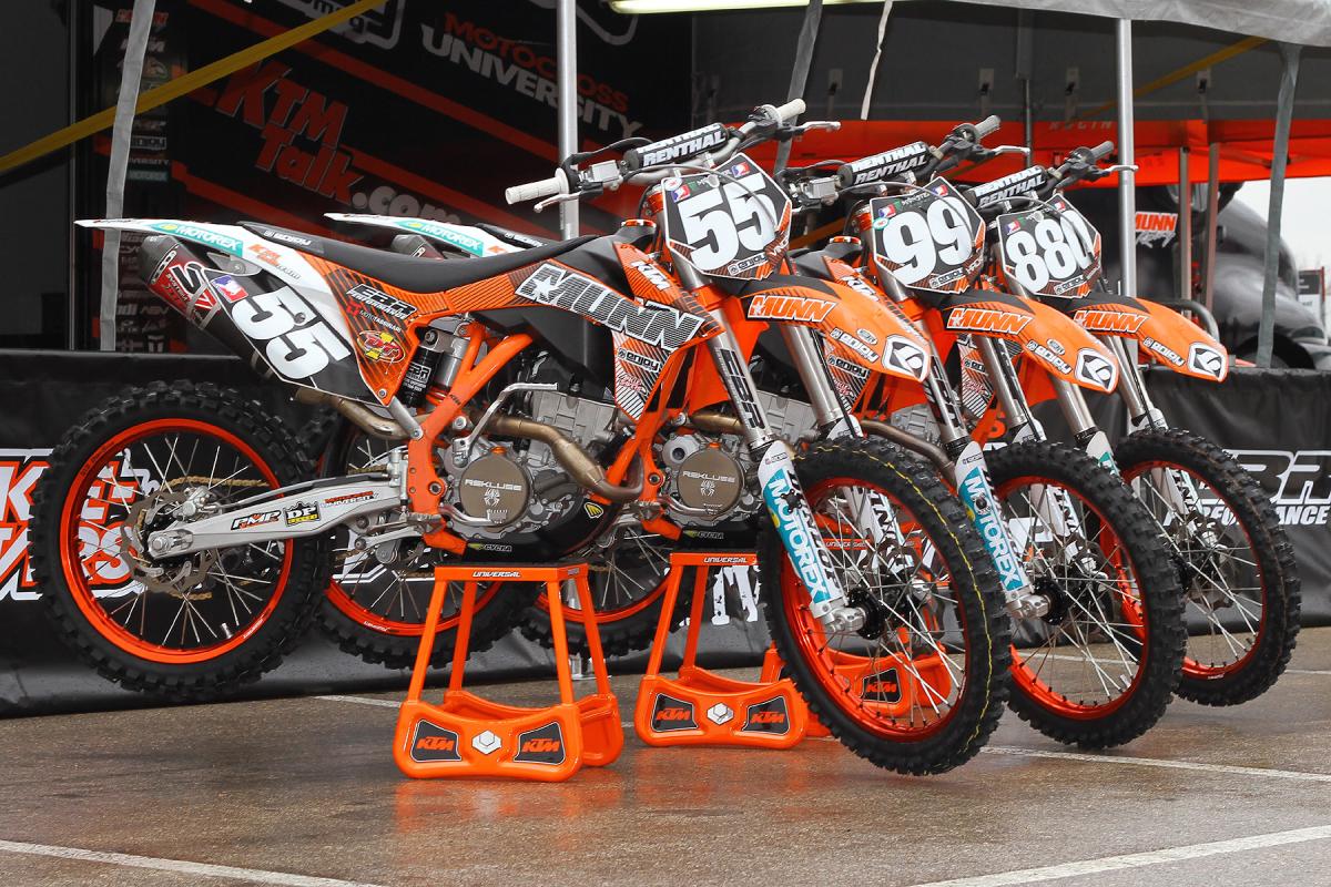 Munn Racing displays the new team bikes