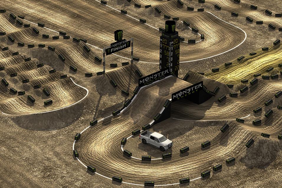 Animated Track Map Indy Supercross Racer X