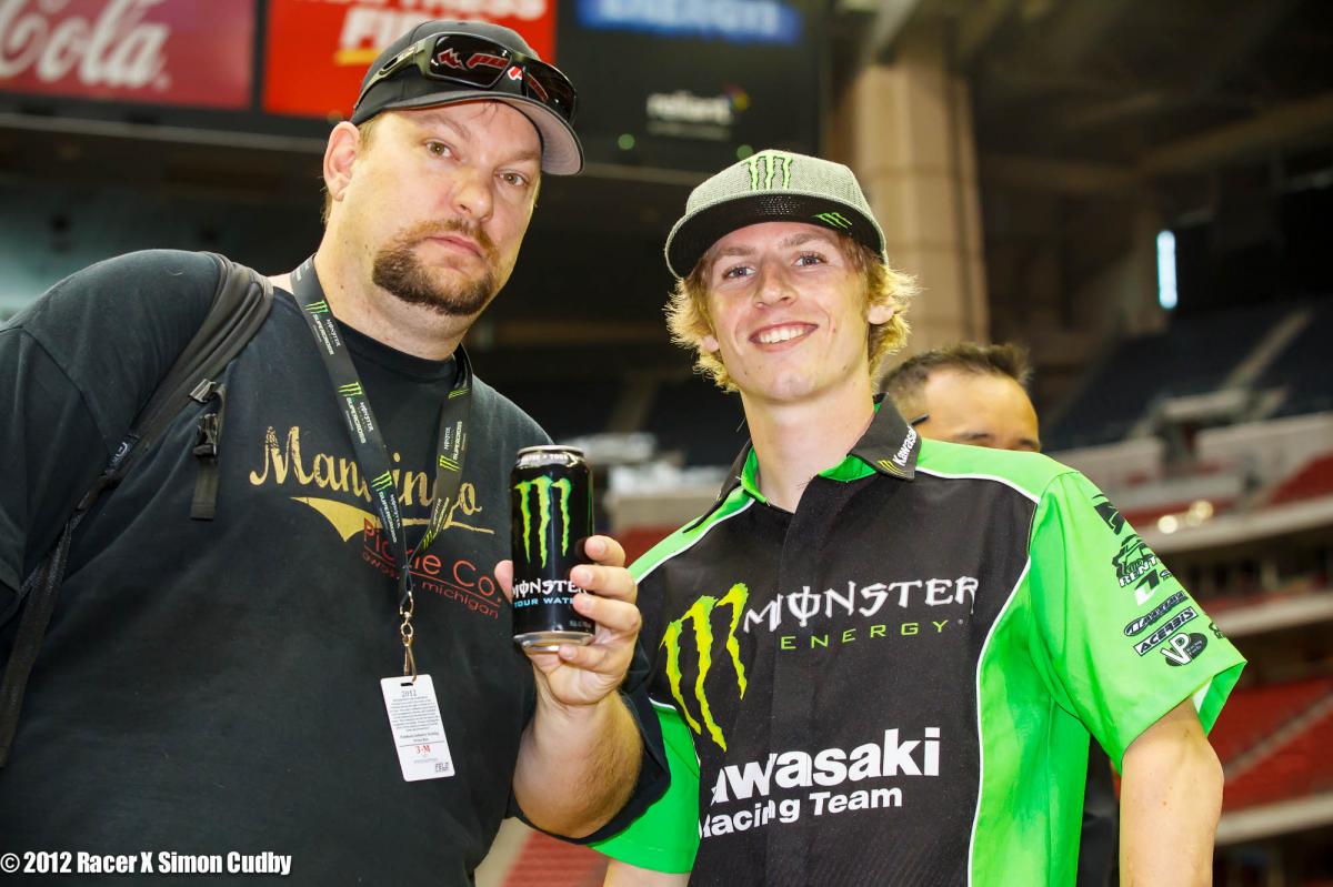 Matthes and Weimer on track walk