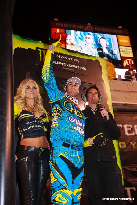 Davi Millsaps on the podium