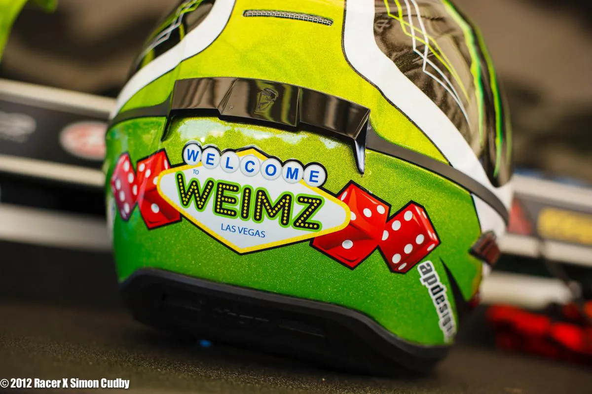 Jake Weimer's helmet