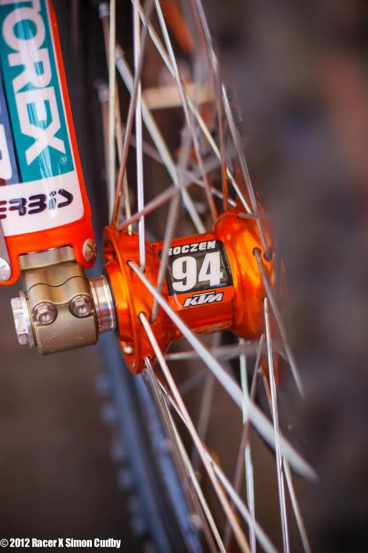 Roczen running the 94 hubs