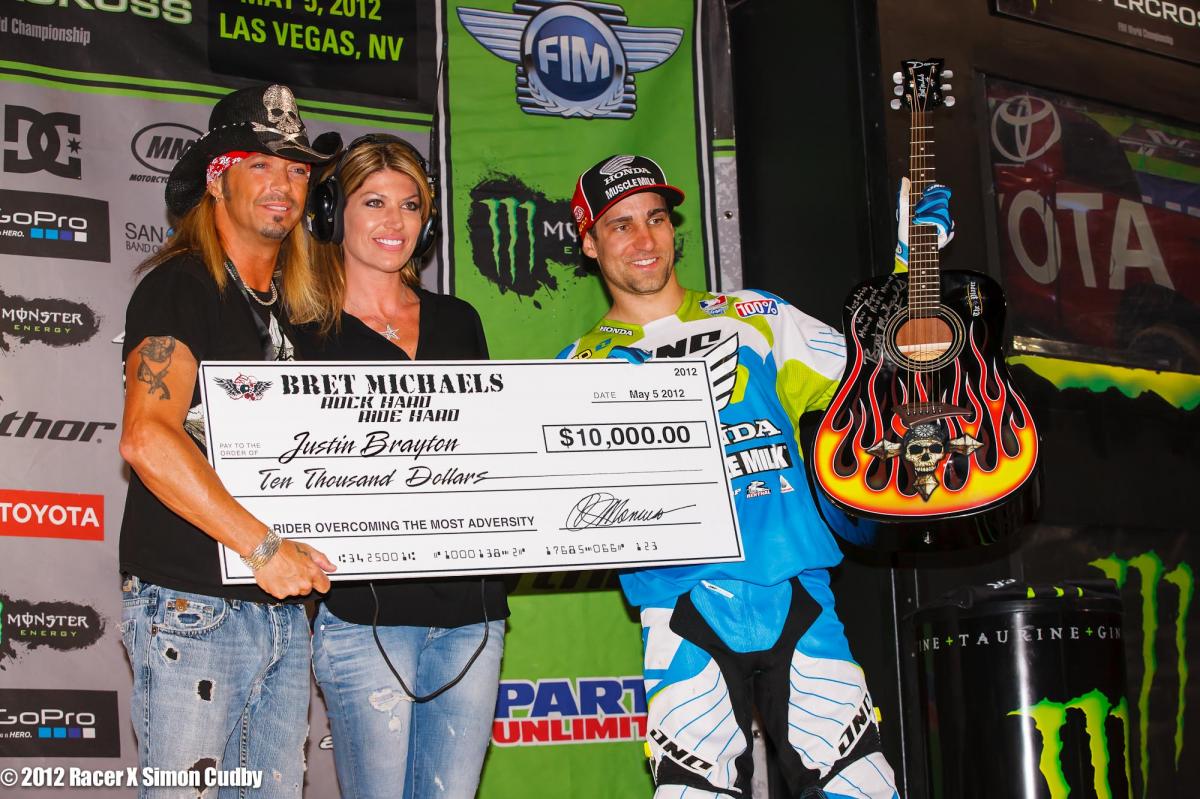 Rock Hard Ride Hard Award to Justin Brayton