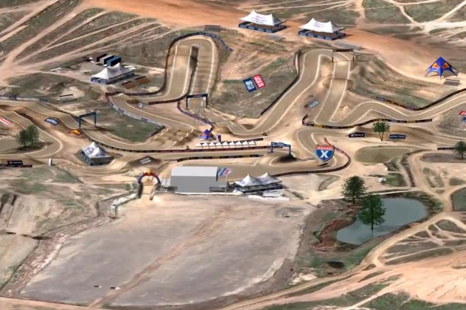 Animated Track Map:  Hangtown, Heli View