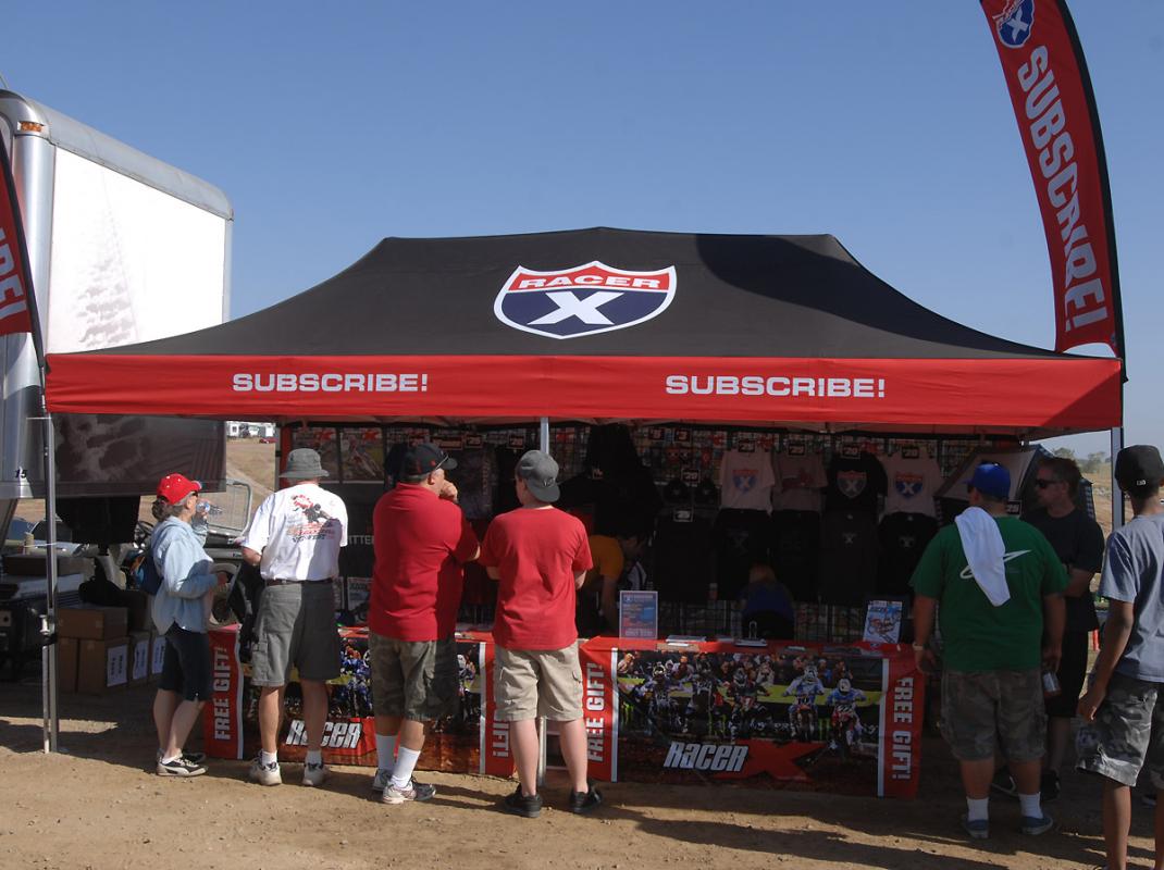 Jordan in the Racer X Booth