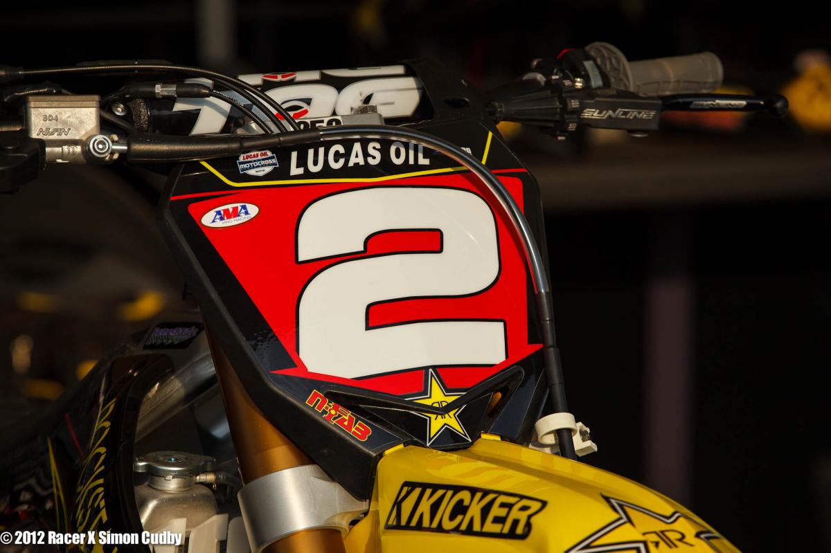 Jessica Patterson's red plate for WMX