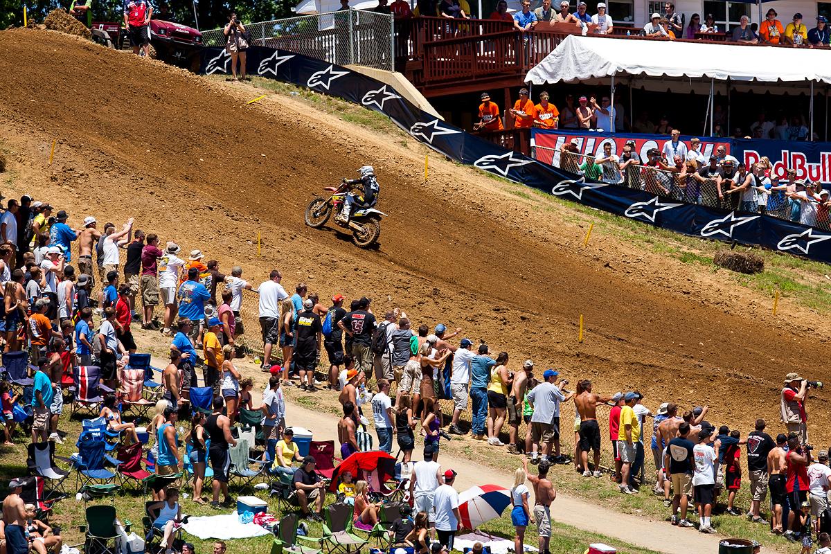 Justin Barcia leading the pack.