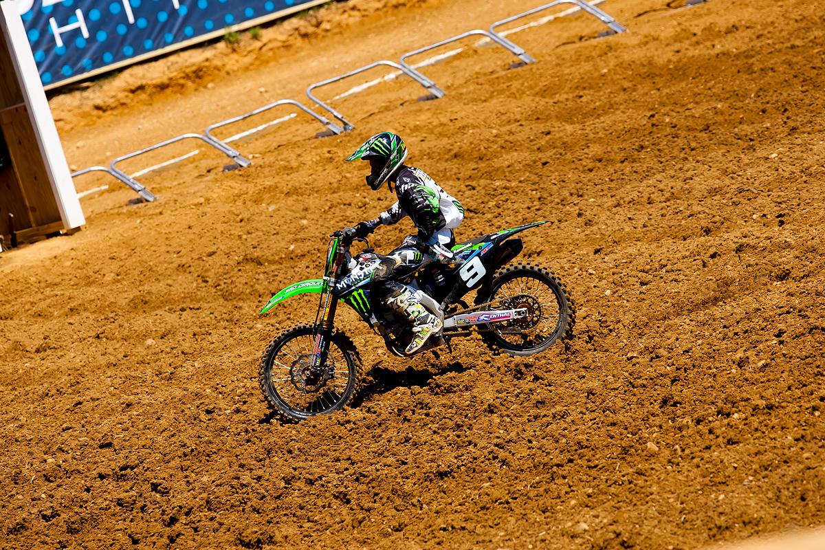 Ivan Tedesco pulling off the track