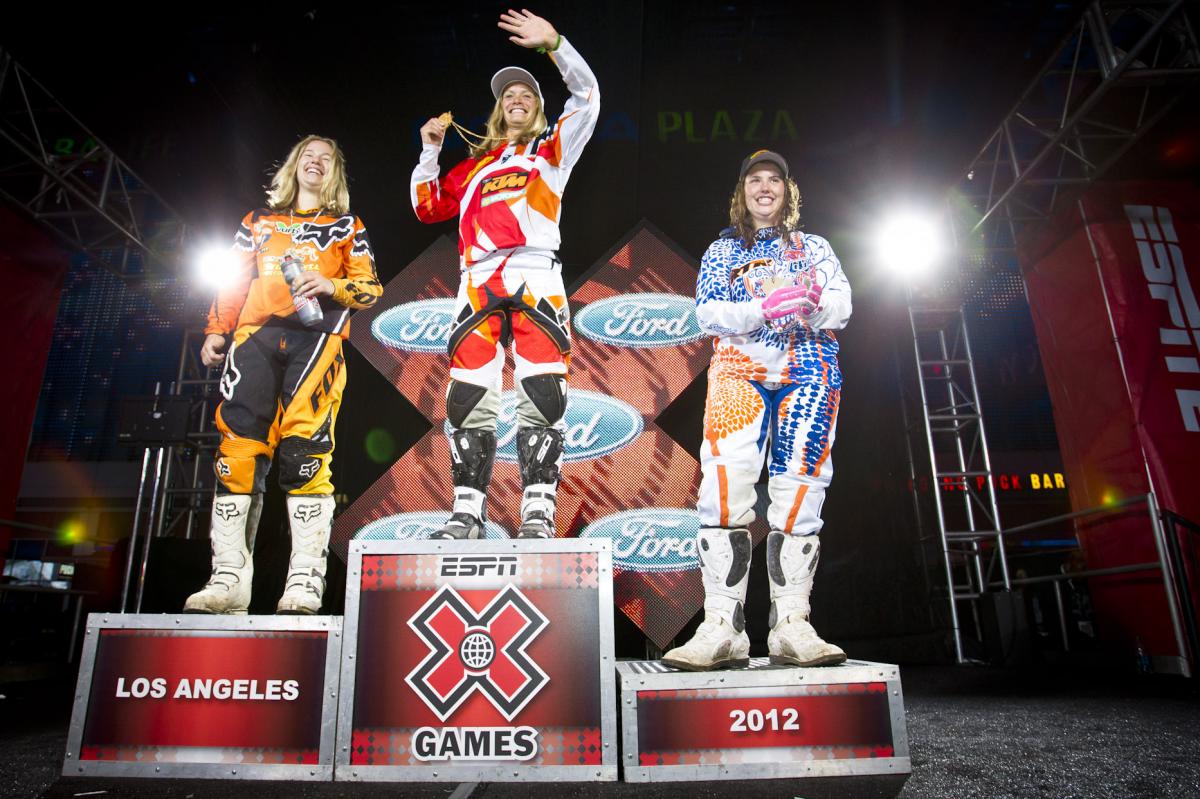 Women's podium