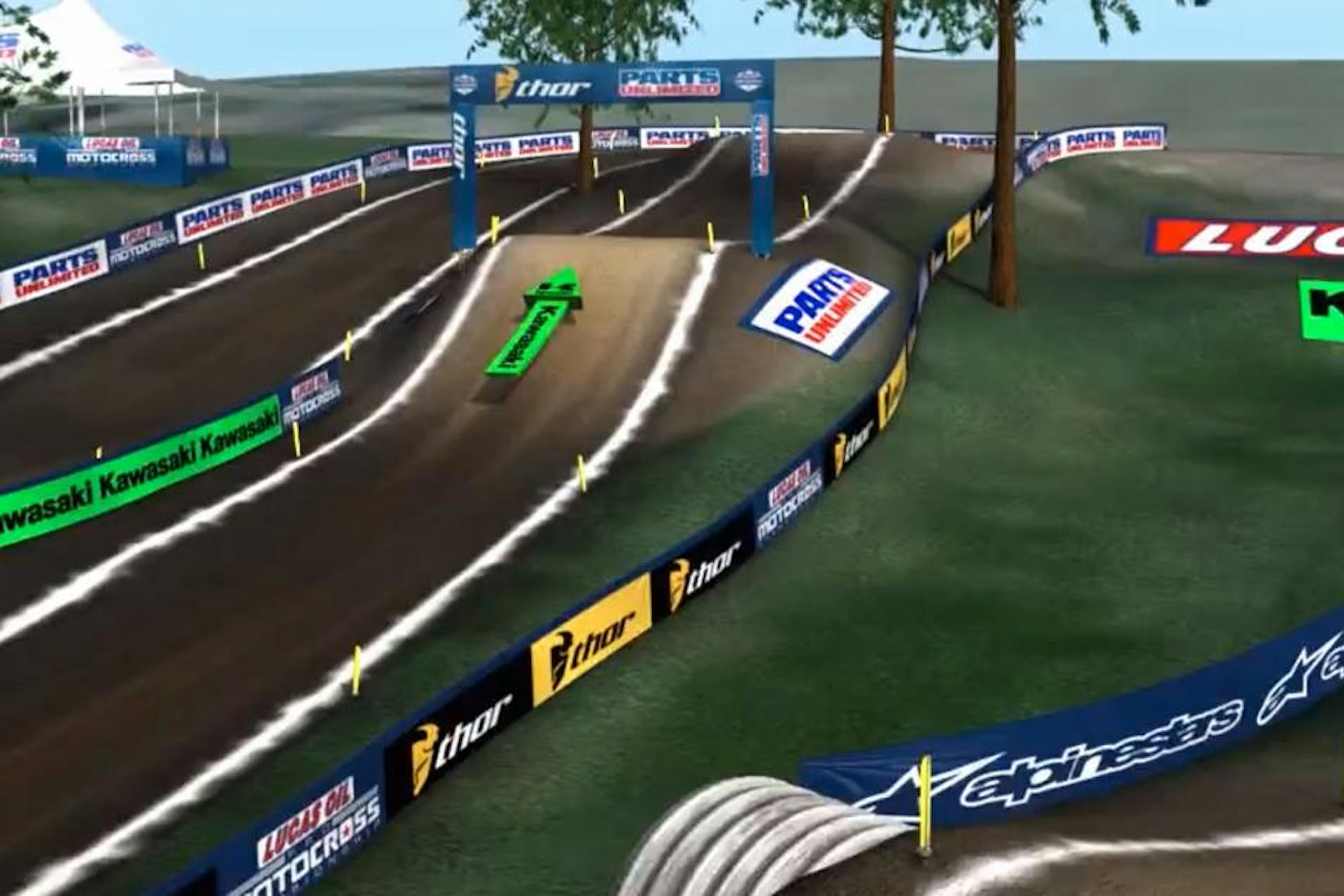 Animated Track Map RedBud Motocross Racer X