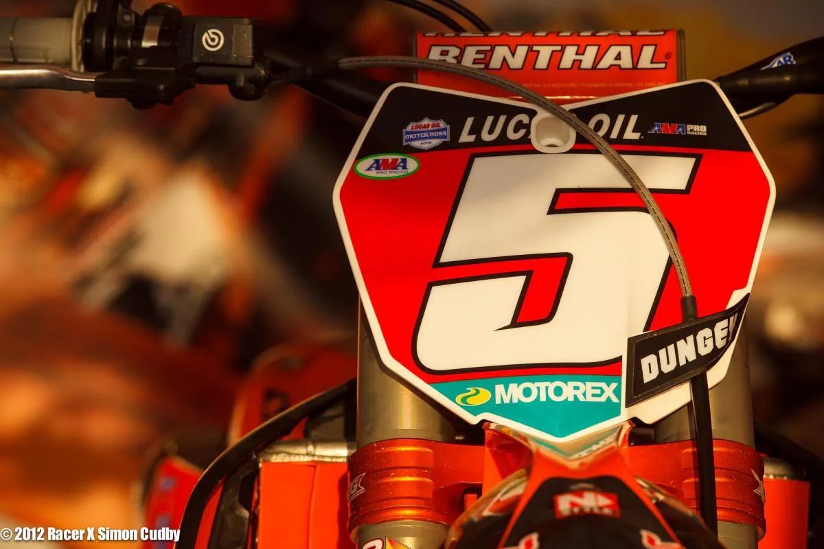 Ryan Dungey's red plate