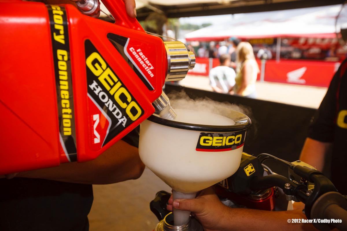 Gas on the rocks please