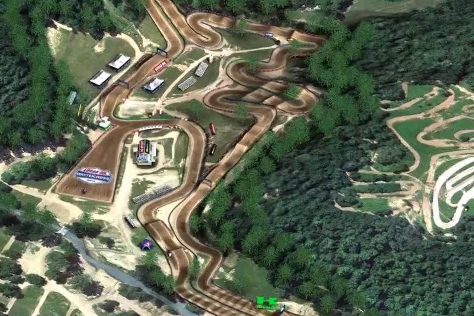 Animated Track Map:  Millville, Heli View