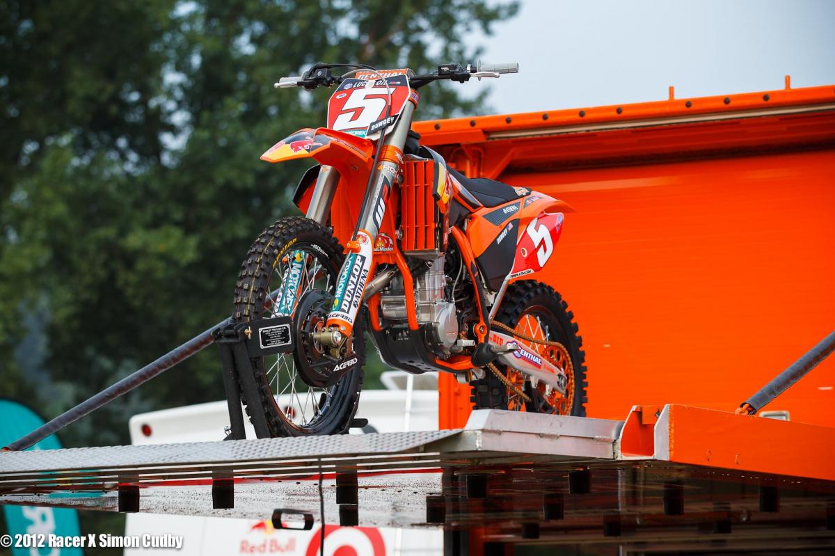 Dungey's KTM arrives