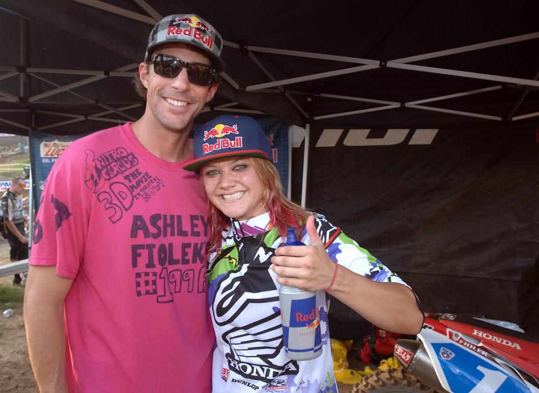 Ashley Fiolek and Travis Pastrana