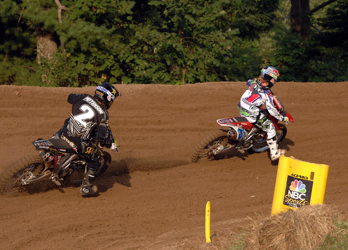 Fiolek and Patterson battle in the WMX Class