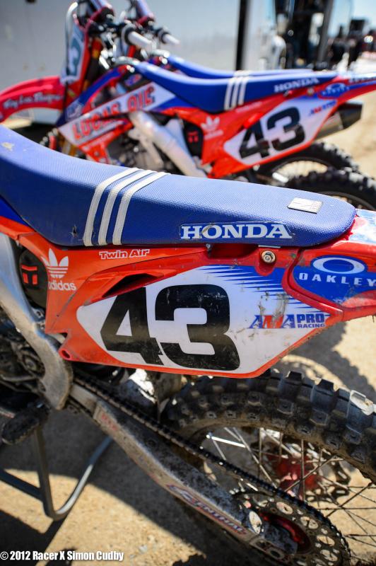 Christian Craig's practice bike