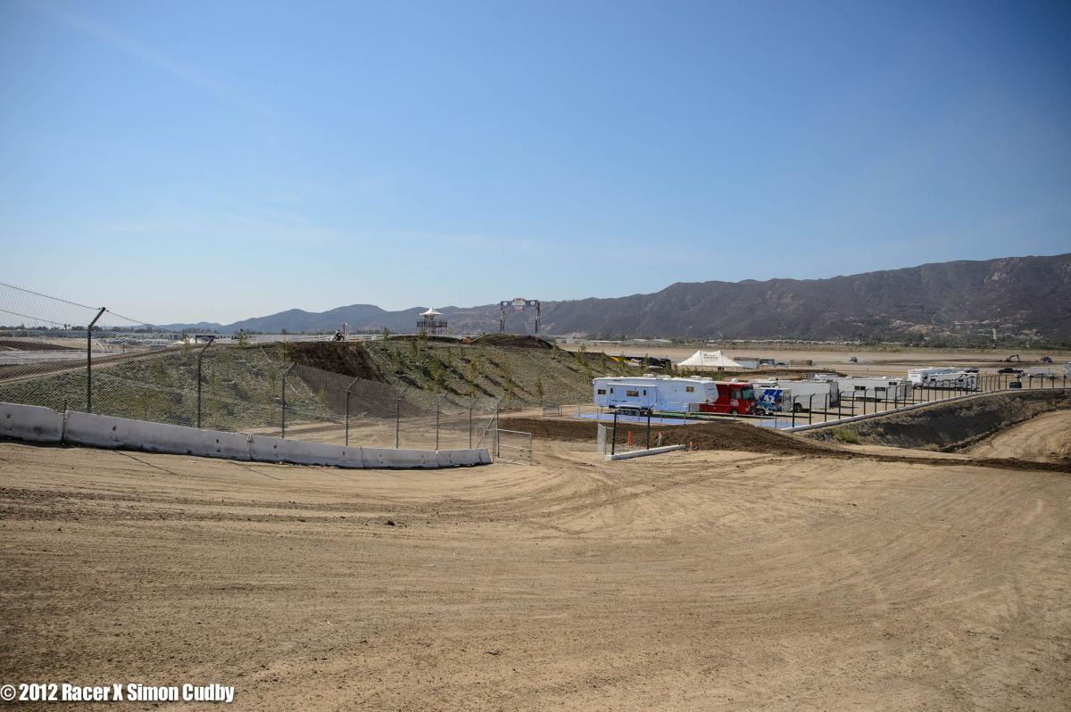 Drop-off after the finish line