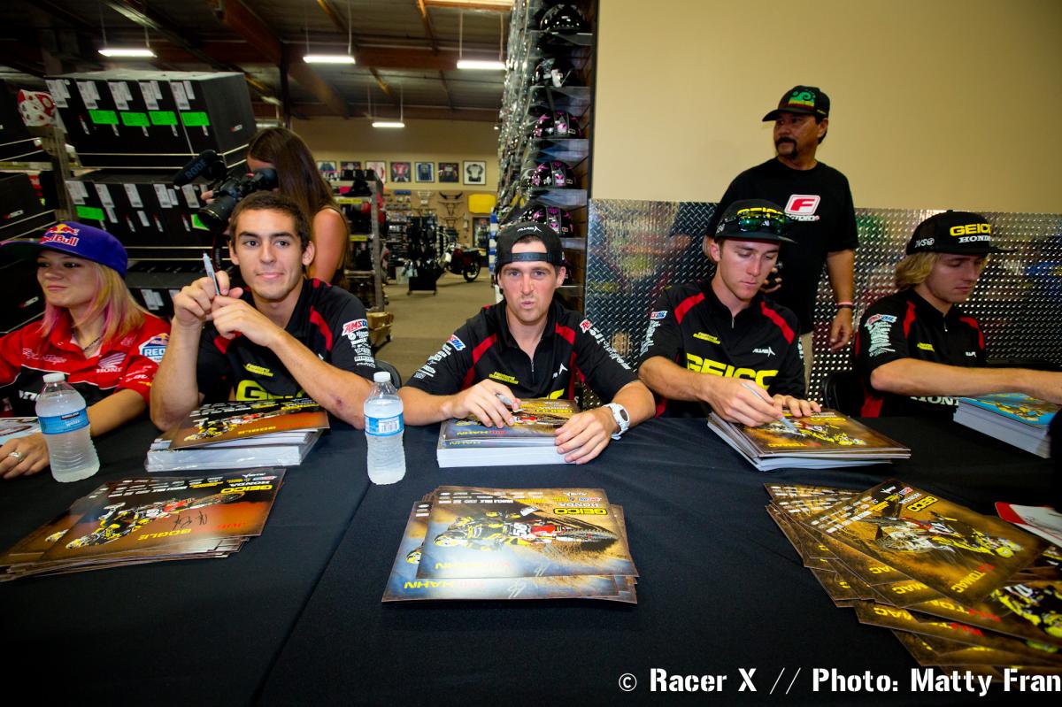 Temecula Motorsports autograph signing 