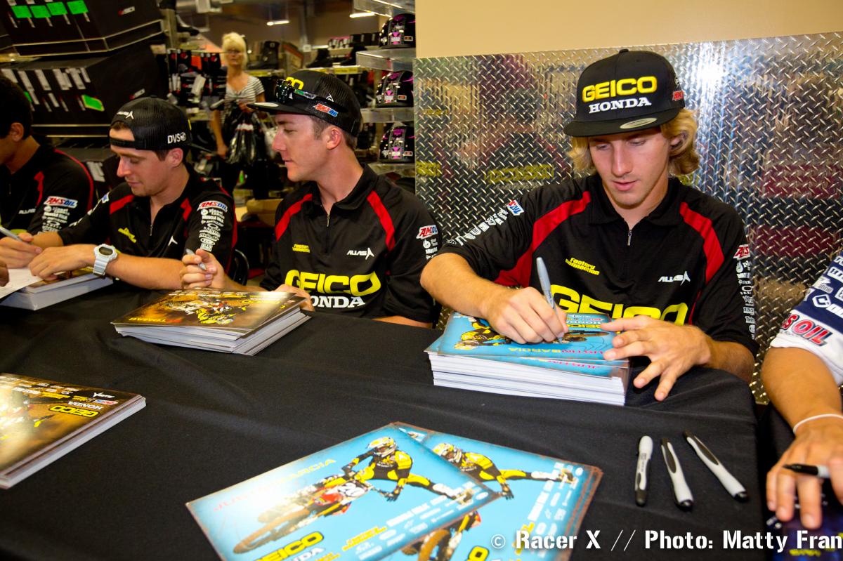 Temecula Motorsports autograph signing 