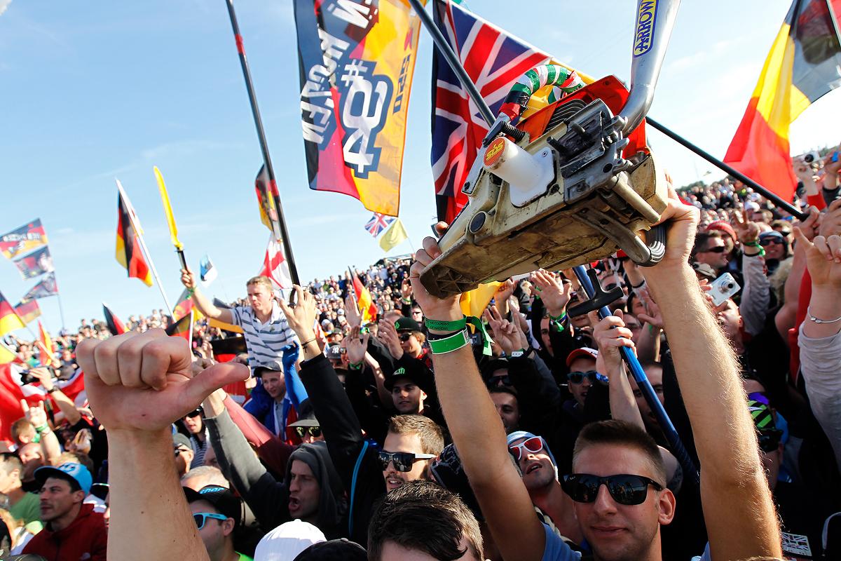 More of the rabid fans at Lommel