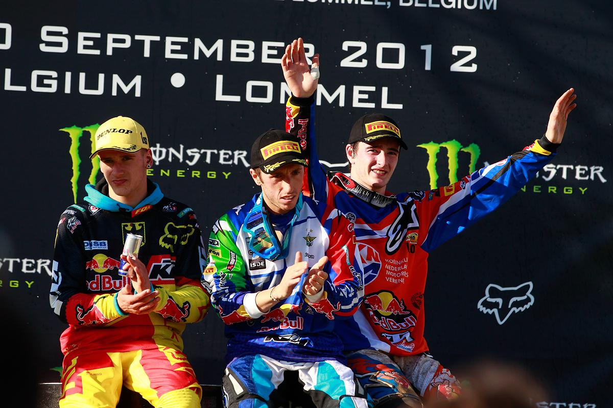 Ken Roczen (GER), Tony Cairoli (ITA) and Jeffrey Herlings (NED)