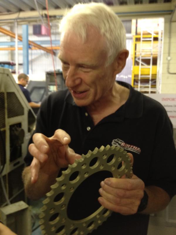 Founder Henry Rosenthal discusses the finer points of sprocket manufacturing