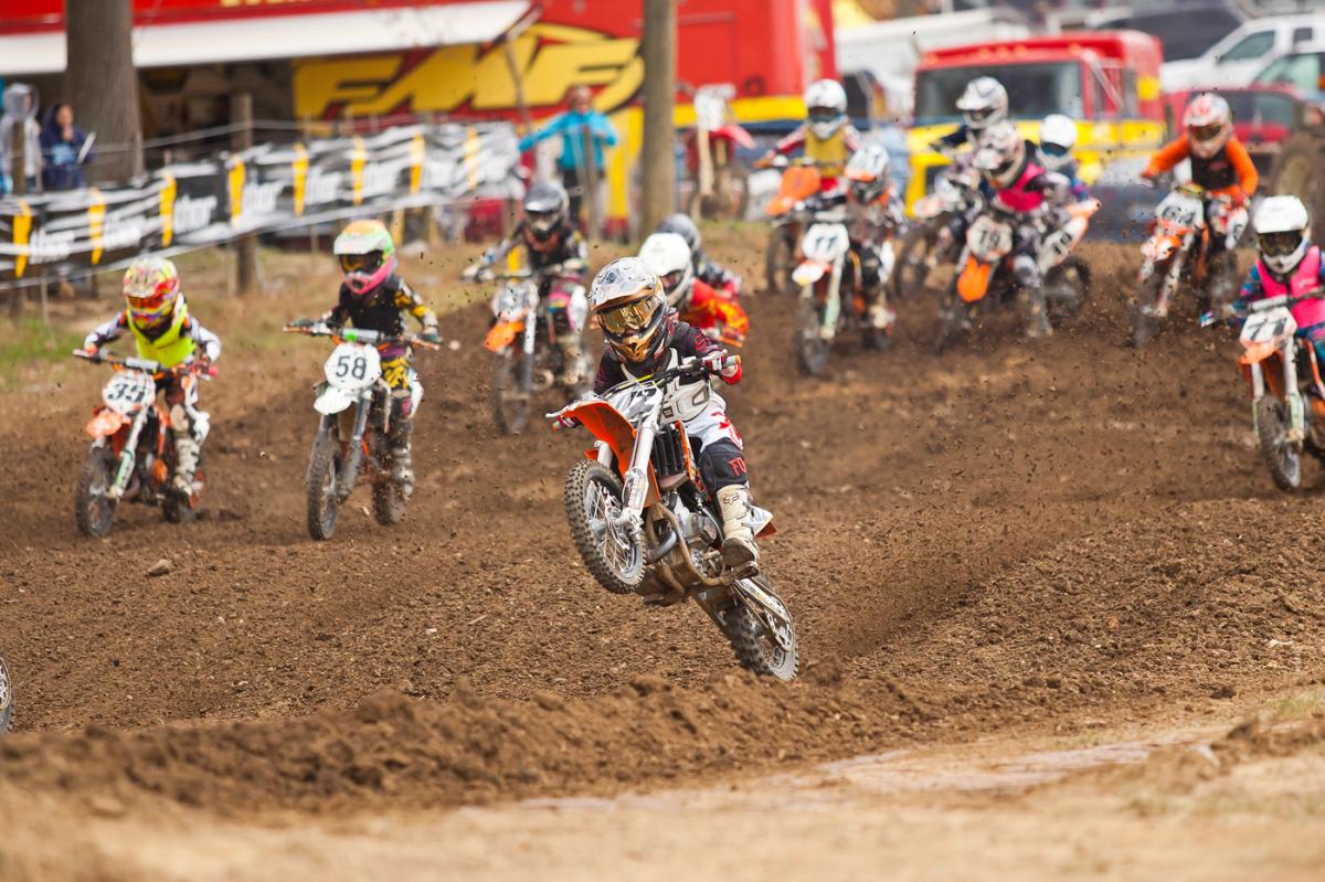 Gage Linville ripping a start.