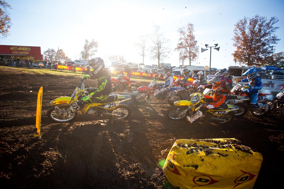 Mitchell Harrison off the gate quick with Hannah Hodges behind.