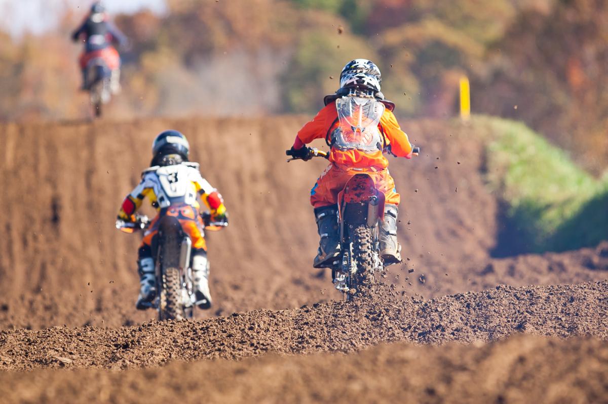 Lil' rippers going through the whoops.