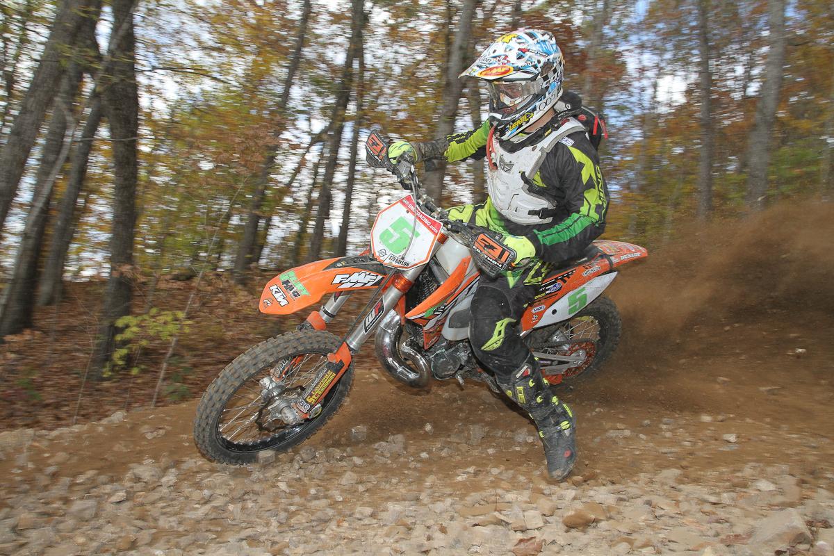 A wrist injury hampered Steward Baylor's XC2 title defense.