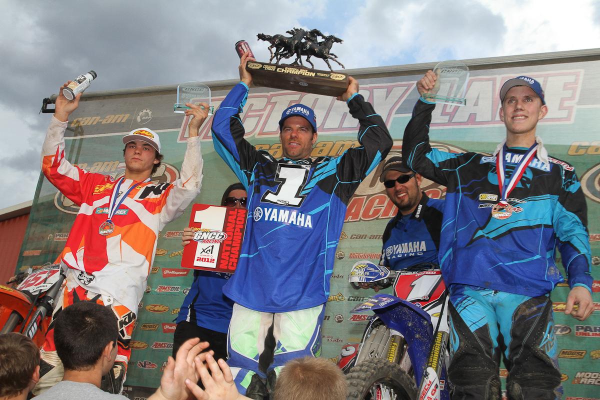 Russel, Whibley and Ashburn on the XC1 podium.