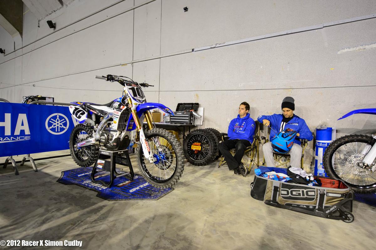 Justin Brayton's pit area