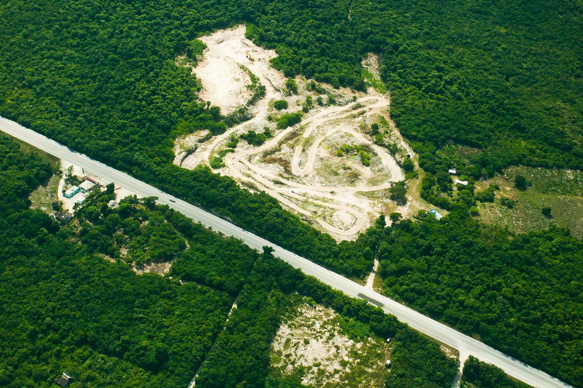 The track from above.