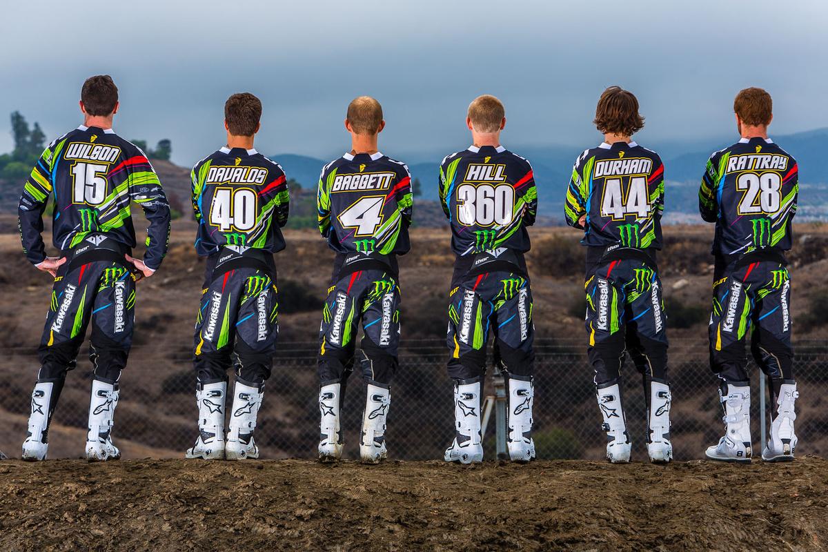 The 2013 squad / Monster Energy Pro Circuit Kawasaki photo