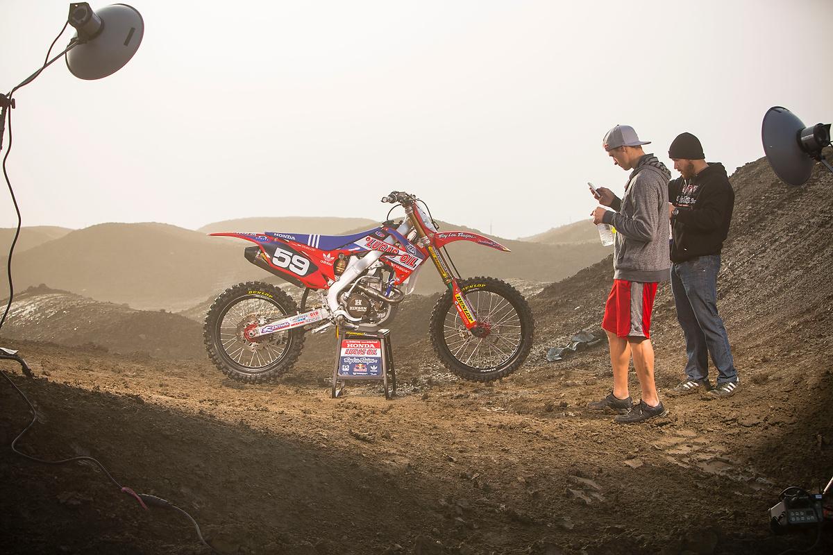 Getting ready to shoot.