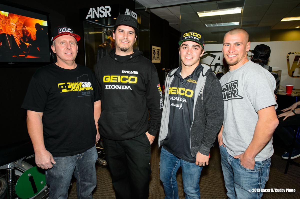 Geico crew and Bob Kiniry