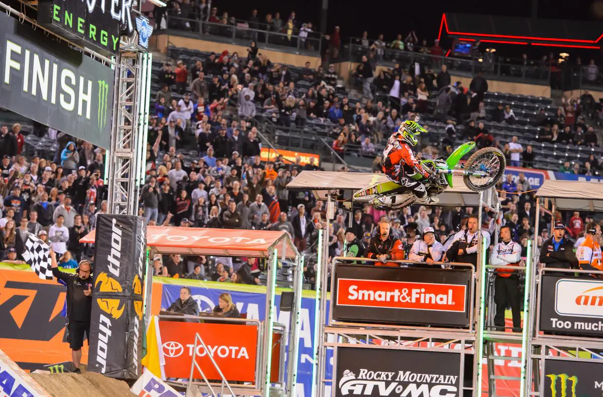 Congratulations to Ryan Villopoto on his third premier-class SX title. Here's a look back at his 2013 season, which included 10 wins starting with the win seen here at Anaheim 2.