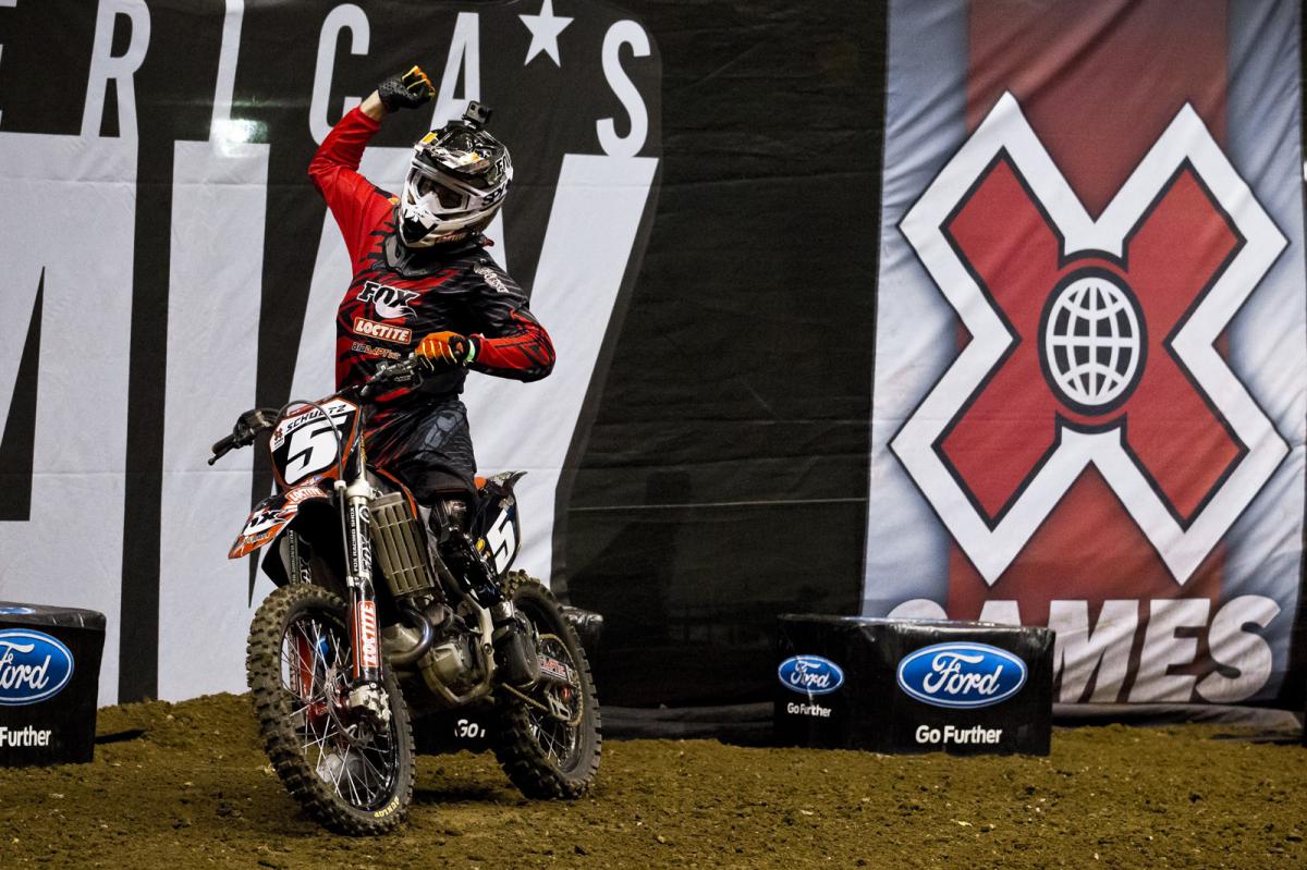 With several medals in his collection, Mike Schultz relishes in taking yet another win at the final Los Angeles X Games. 