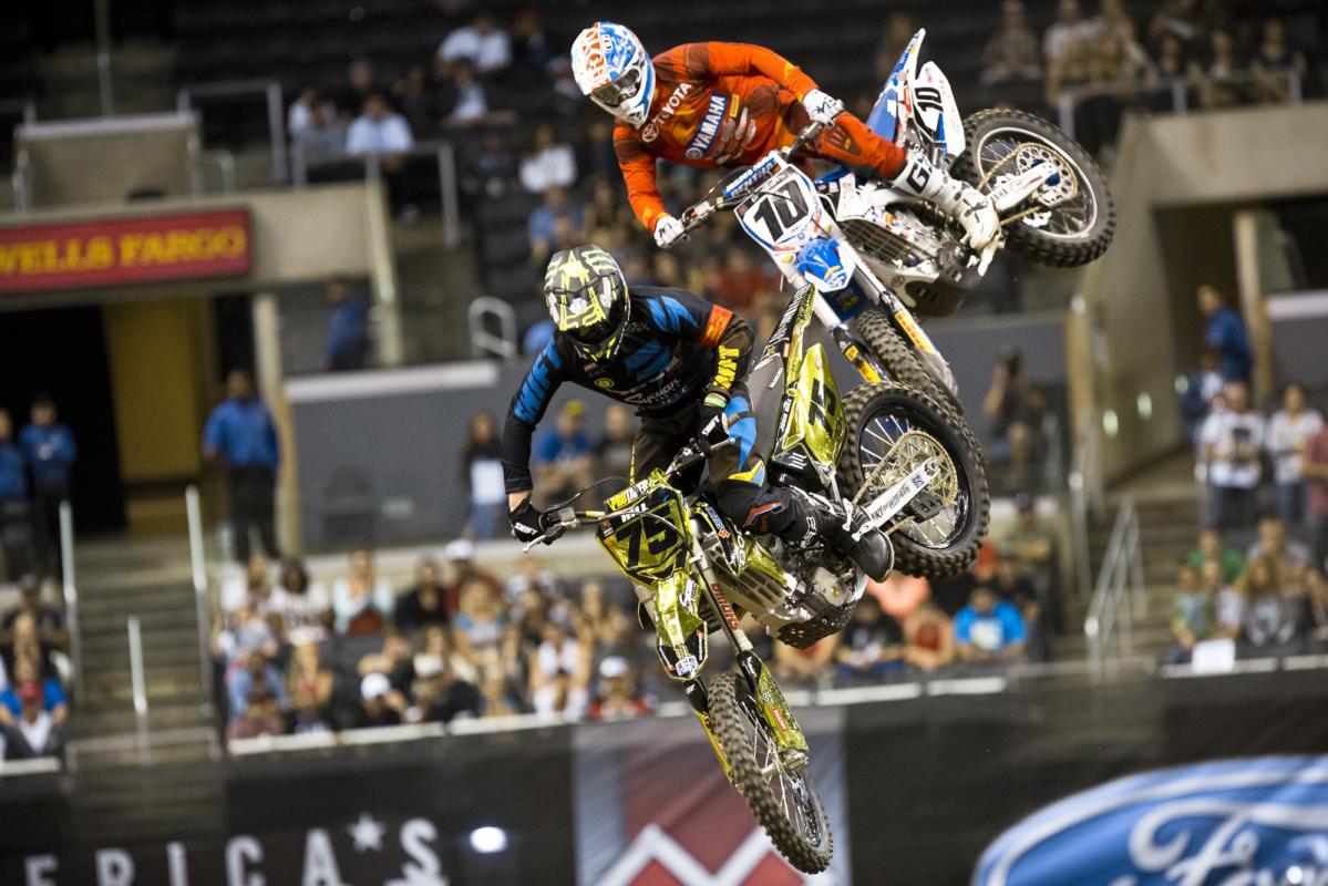 It didn’t take JGR’s Justin Brayton long to mount a charge towards the front and begin a race-long, cat-and-mouse dual with Hill.