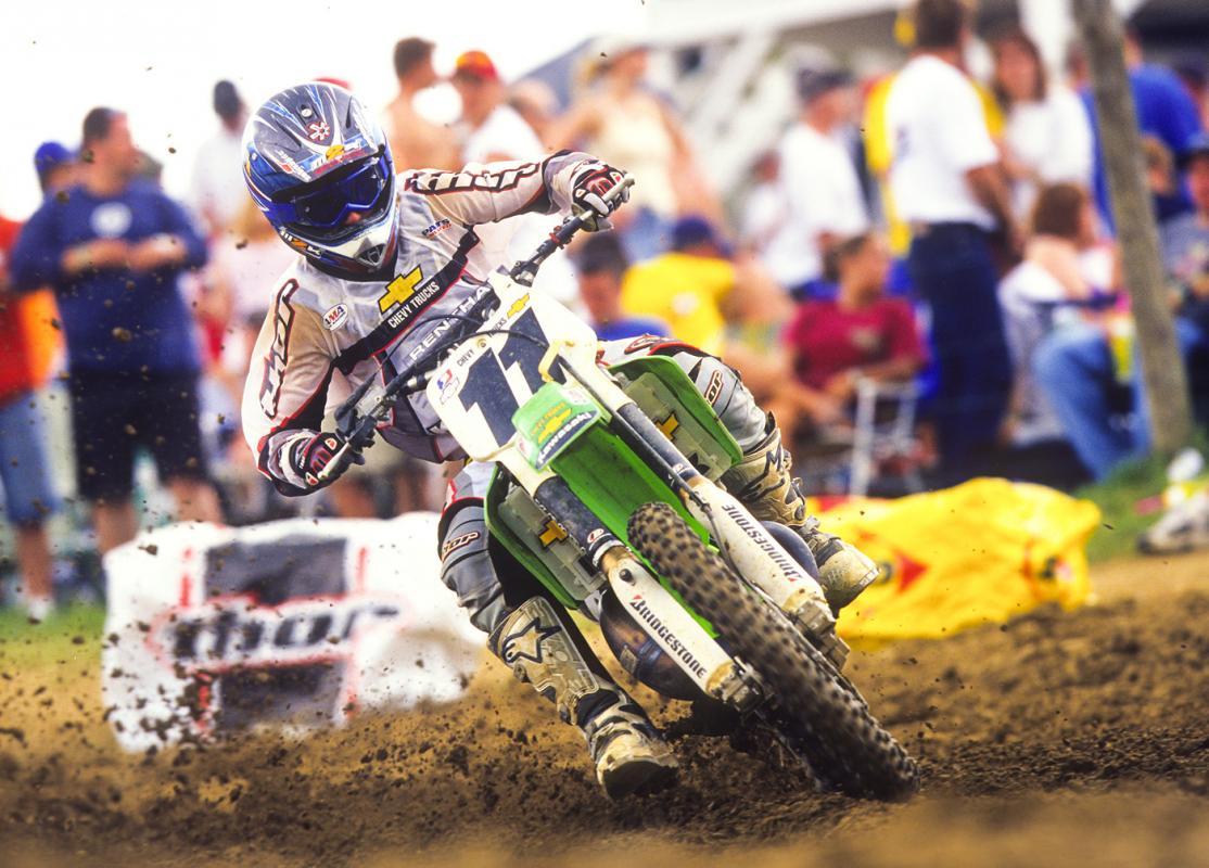 Ezra Lusk was raised a Team Green rider, and went full circle with them on this KX250.