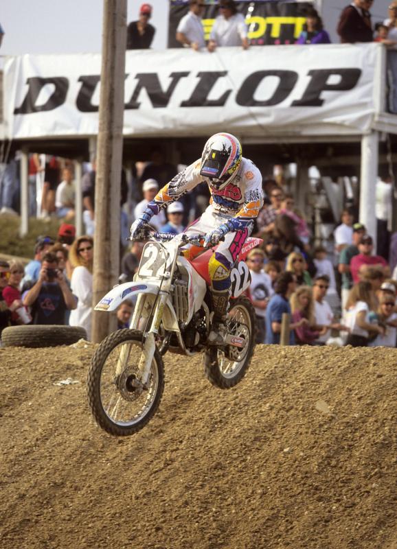 Erik Kehoe showing no mercy to the factory 125 pilots of 1993. He even beat Jeremy McGrath for one last glorious moto win.