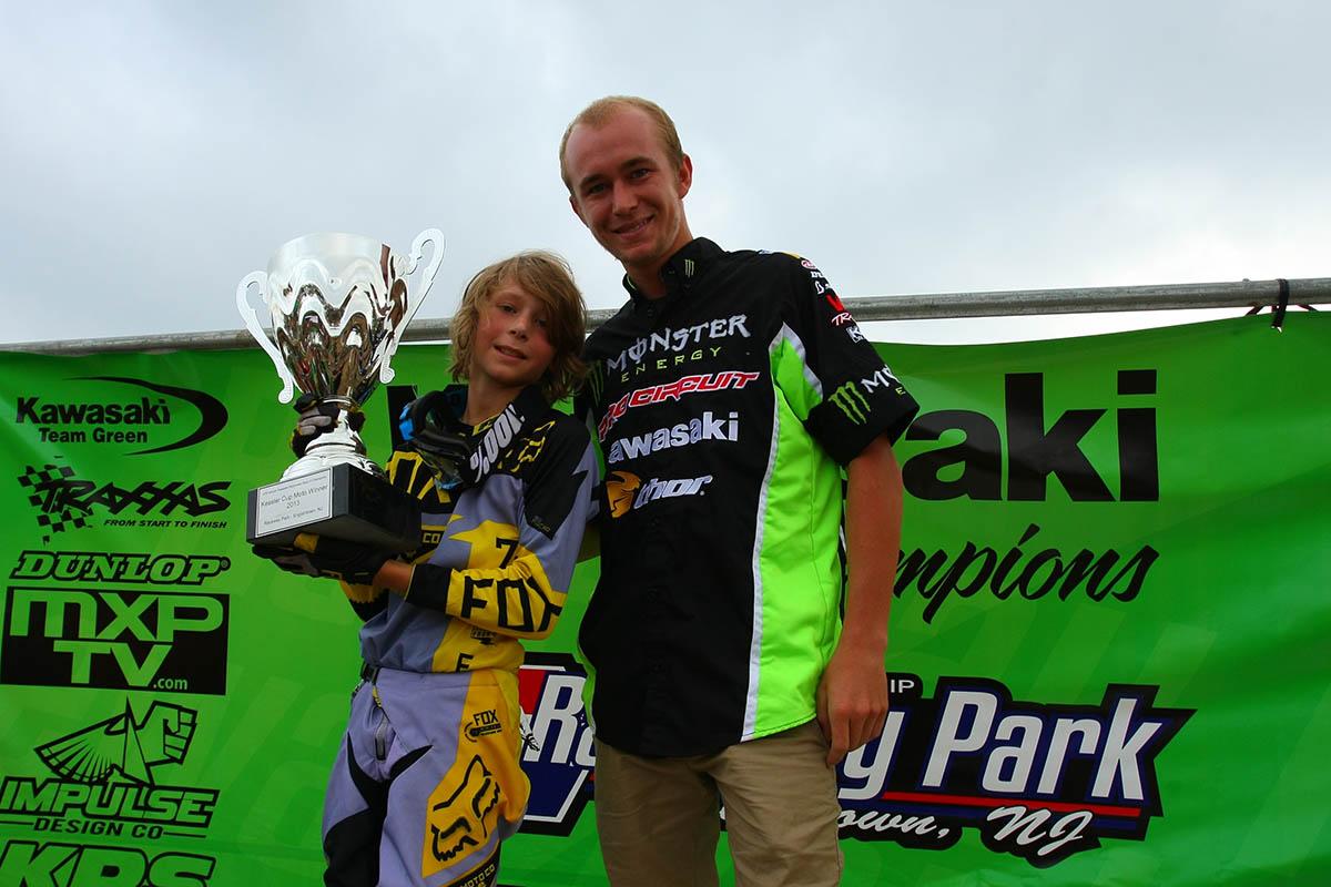 Cobra rider Chase Yentzer used a last corner pass to take the Kessler Cup overall victory. Monster Energy/Pro Circuit Kawasaki's Blake Baggett won the same race as a 65cc racer twice in the past and joined Yentzer on the podium. 